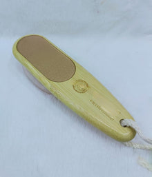 2 in 1 Wooden Foot Scraper with Brush