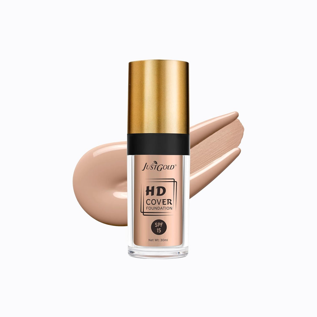 JustGold HD Cover Matte Liquid Foundation with SPF 15