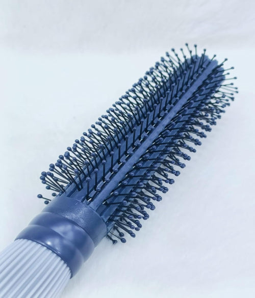 Shine Finish Round Hair Brush with Ball Tip Nylon Bristles