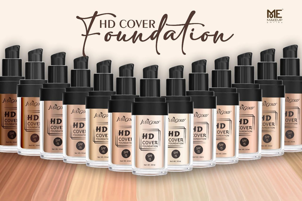 JustGold HD Cover Matte Liquid Foundation with SPF 15
