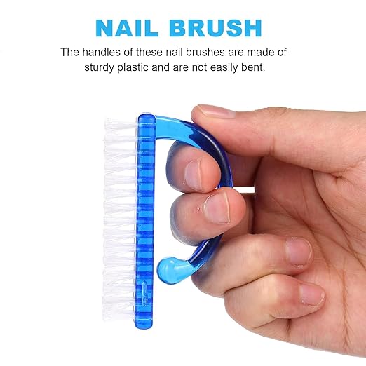 3Pcs Nail Cleaning Brush Set – Fingernail Scrub &  Dust Cleaner Brushes