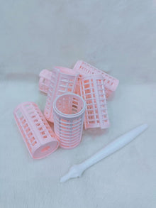 6 Pcs Plastic Hair Rollers  – DIY Extra Volume Hair Styling Tools