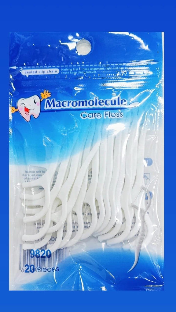 3-in-1 Dental Floss Picks – 20 Piece Set
