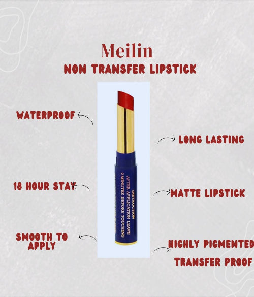 Meilin Non-Transfer Stay Glossy Lipstick