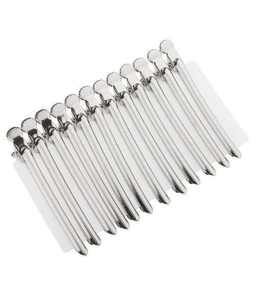 12-piece set of Hairdressing Sectioning Clamps