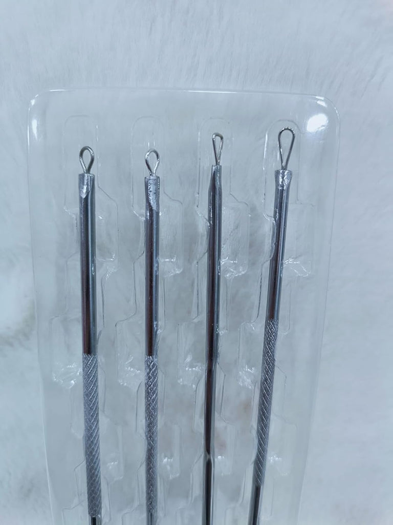 Blackhead Remover & Pimple Popper Tool Kit – Set of 4