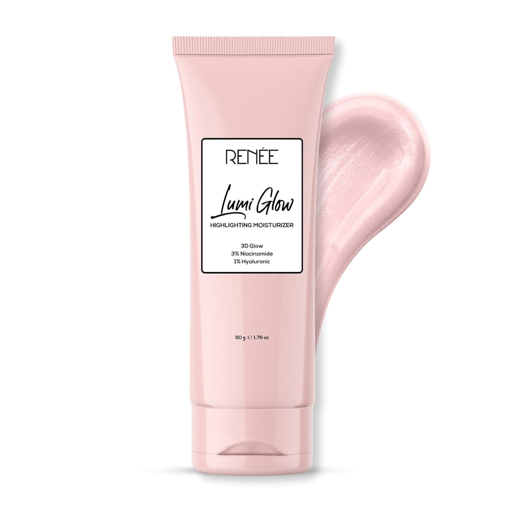 RENEE Lumi Glow Highlighting Moisturizer – Enriched with 3% Niacinamide &  1% Hyaluronic Acid