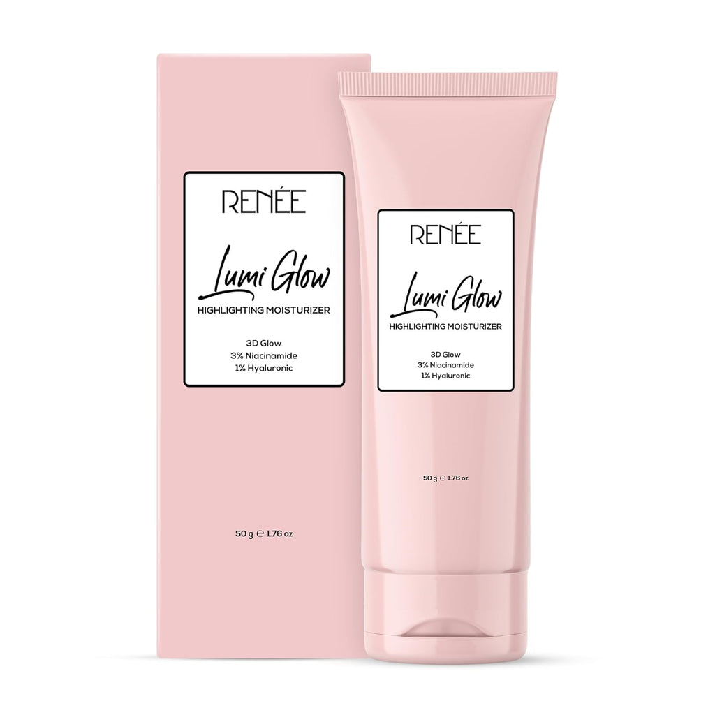 RENEE Lumi Glow Highlighting Moisturizer – Enriched with 3% Niacinamide &  1% Hyaluronic Acid