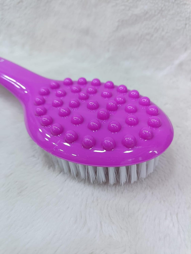Bath Brush with Bristles Long Handle – Body & Back Exfoliating Scrubber (1PC)