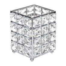 Makeup Brush Holder & Eyebrow Pencil Holder – Silver