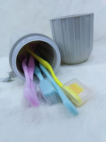 Portable Plastic Toothbrush Toothpaste Cup Case Holder for Travel