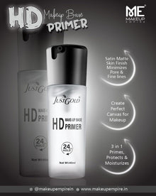 JustGold HD Primer for Face Makeup – Long Lasting & Smooth Base (30ml)