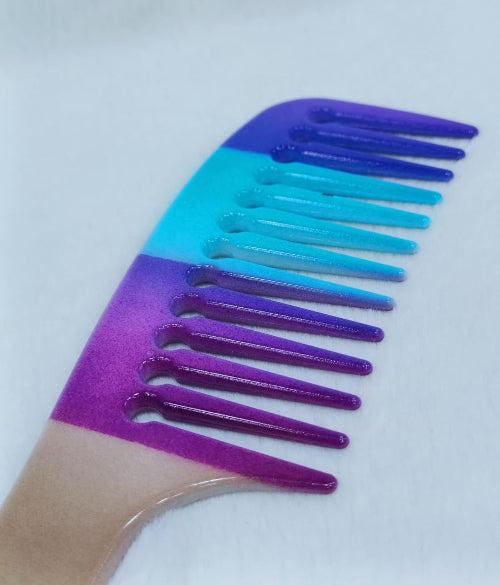 Regular Hair Comb With Handle & Wide Tooth
