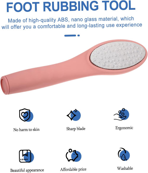 Foot Skin File Portable Glass Foot Washboard Callus Scraper