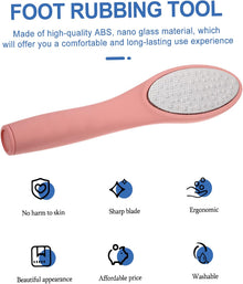 Foot Skin File Portable Glass Foot Washboard Callus Scraper
