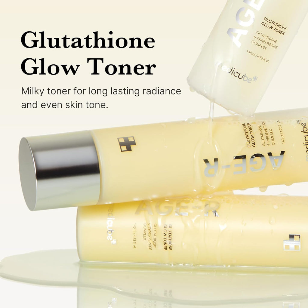 Medicube Age-R Glutathione Glow Milky Toner (140ml) - The beauty cart