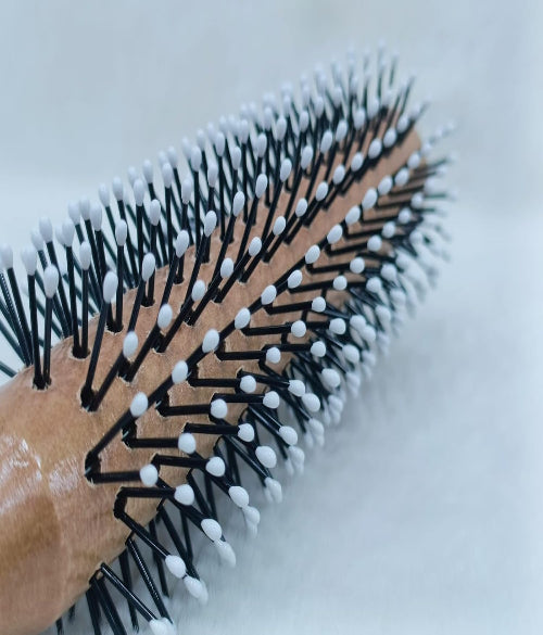 Hair Salon Wooden Brush Round is a professional styling tool designed for smooth