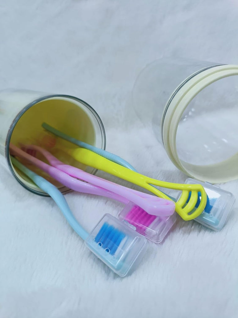 Plastic Toothpaste & Toothbrush Holder – Compact Hygiene Organizer