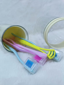 Plastic Toothpaste & Toothbrush Holder – Compact Hygiene Organizer