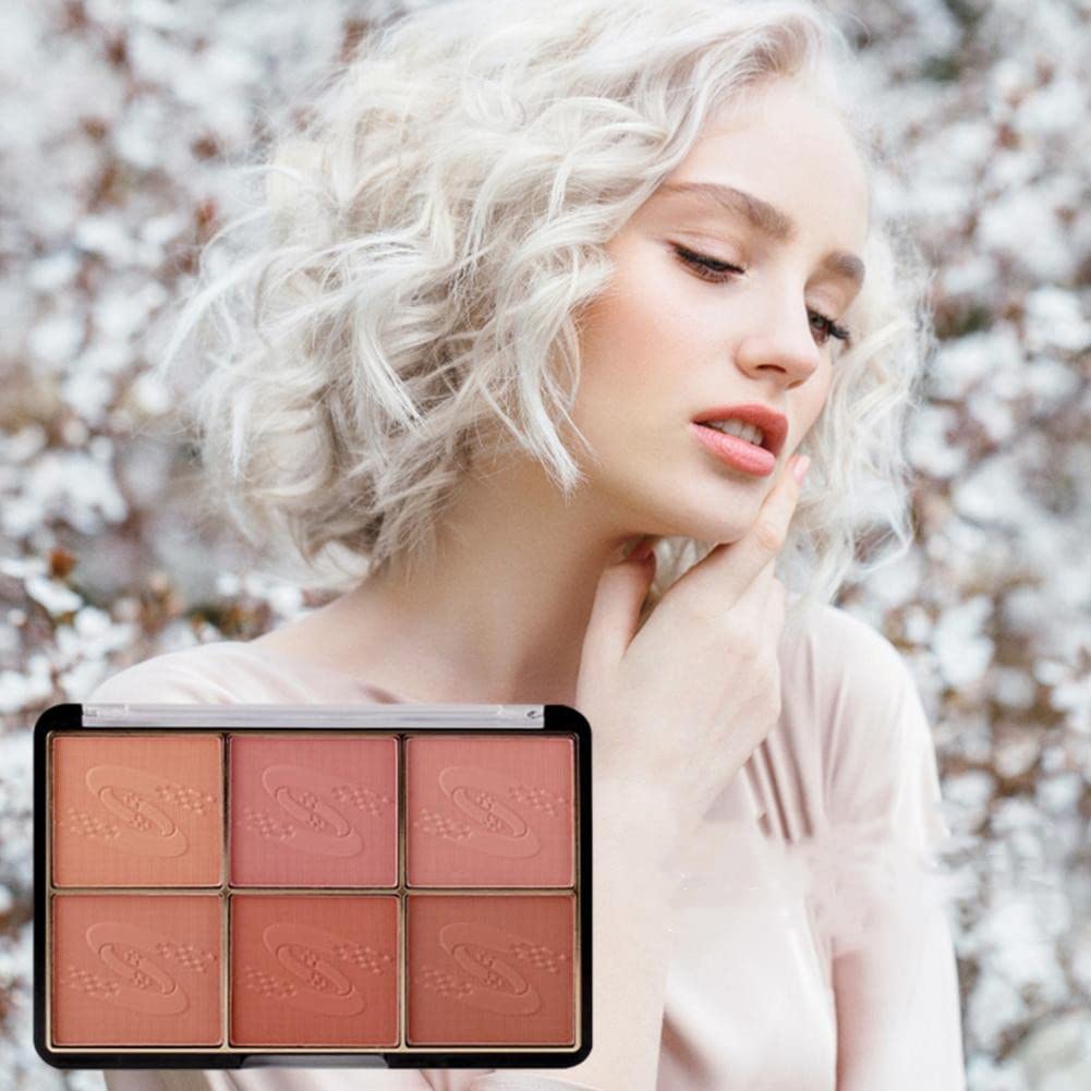 Miss Rose 6 Colors Face Blush Palette