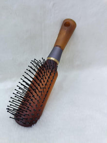 Professional 9 Row Medium Flat Hair Brush for Styling with Anti-Slip Handle & Ball Tip Nylon Bristles!