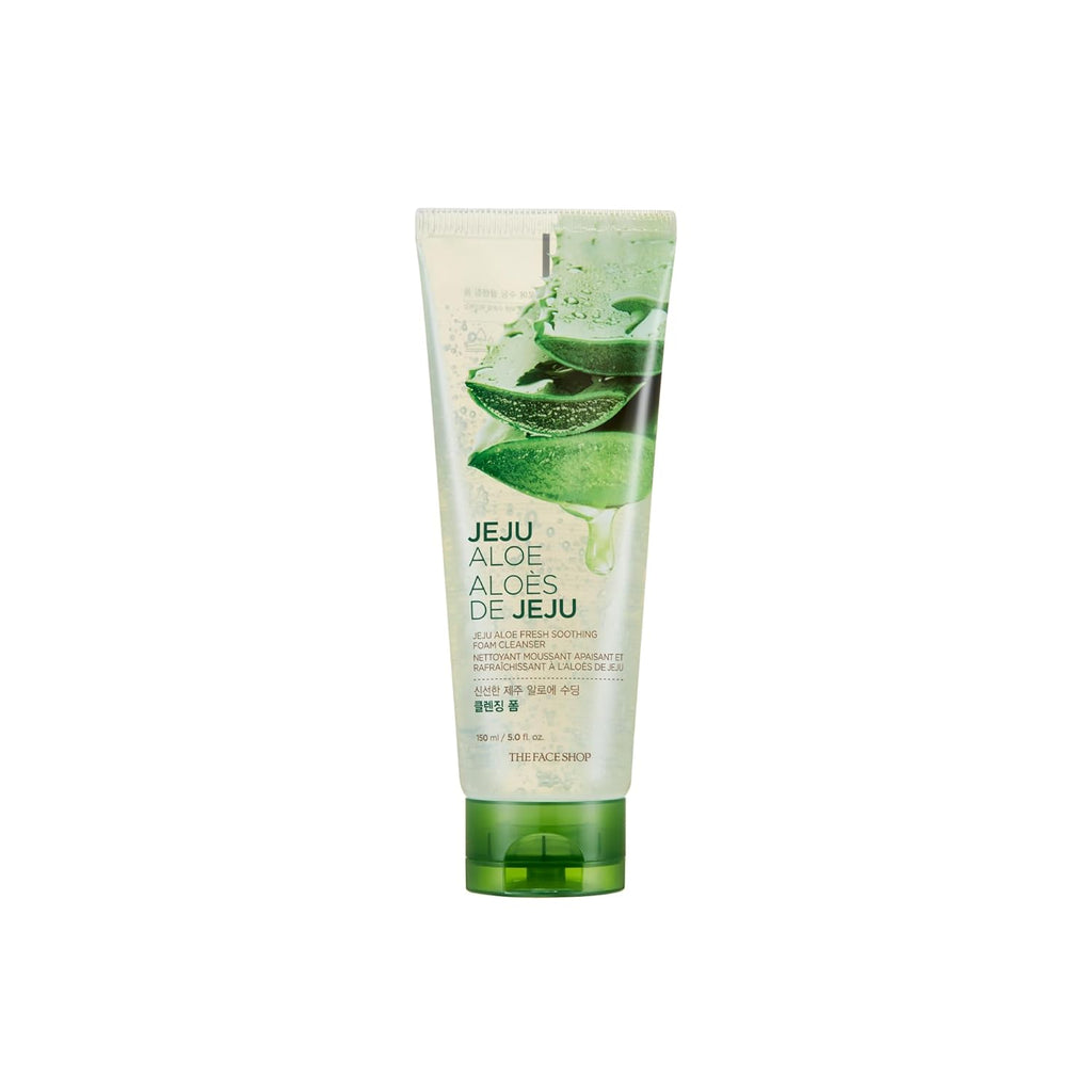 The Face Shop Jeju Aloe Fresh Soothing Foam Cleanser (150ml)