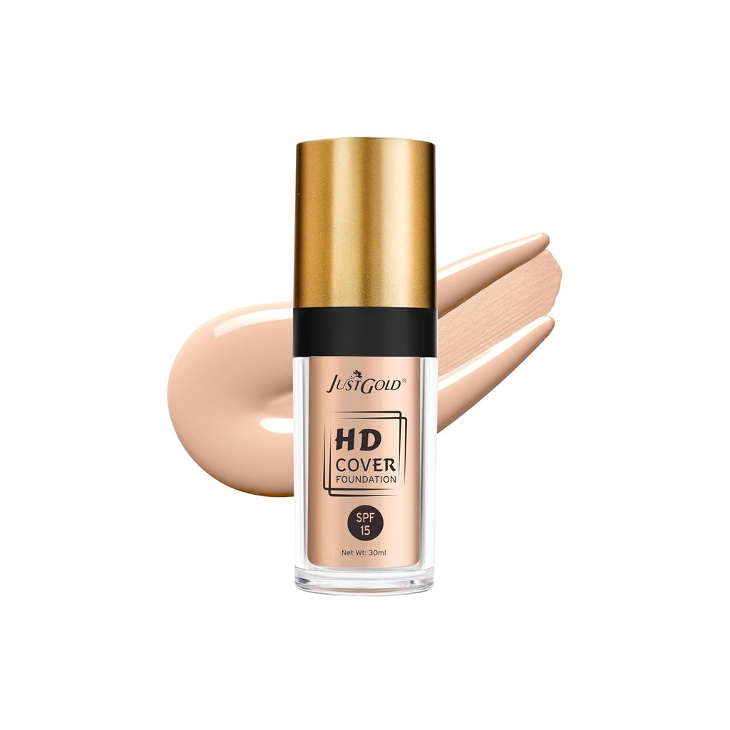 JustGold HD Cover Matte Liquid Foundation with SPF 15