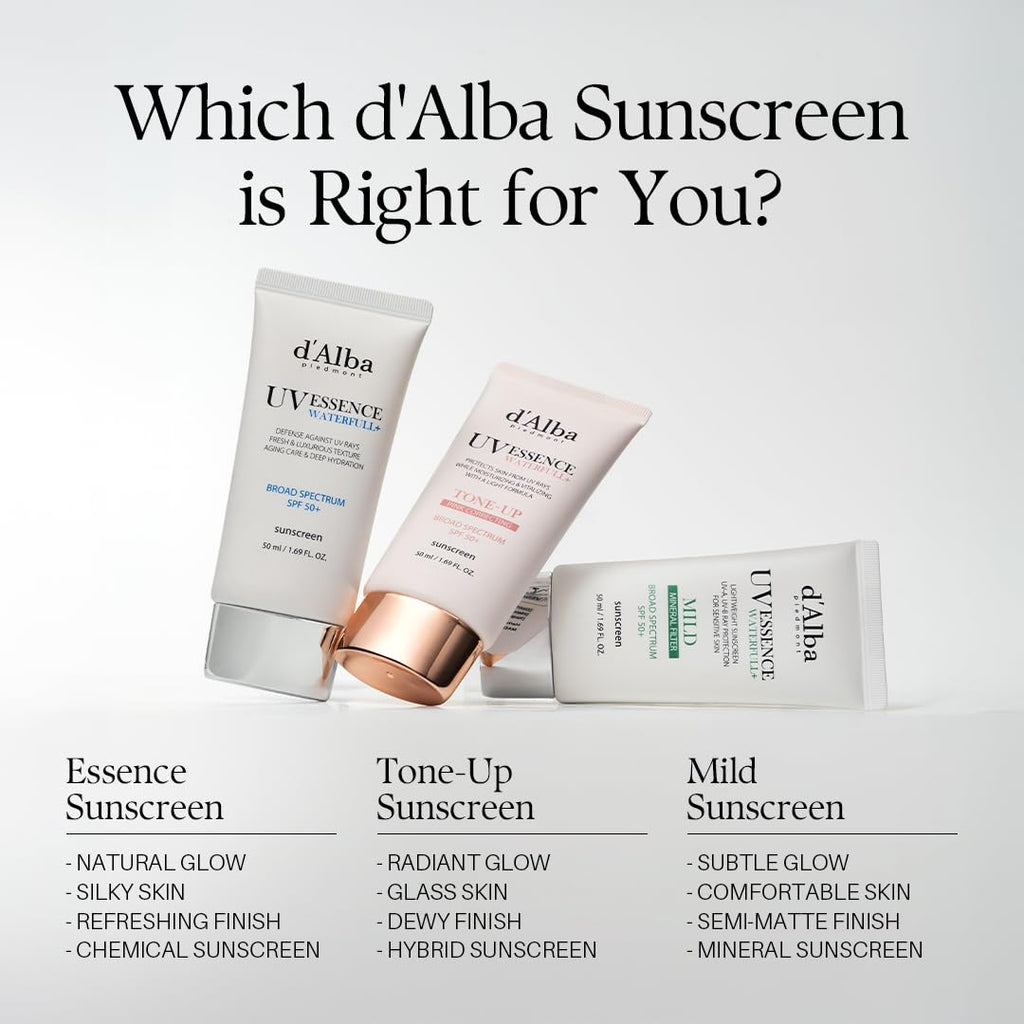 d'Alba Piedmont Italian White Truffle Waterfull Essence Sunscreen SPF 50+!