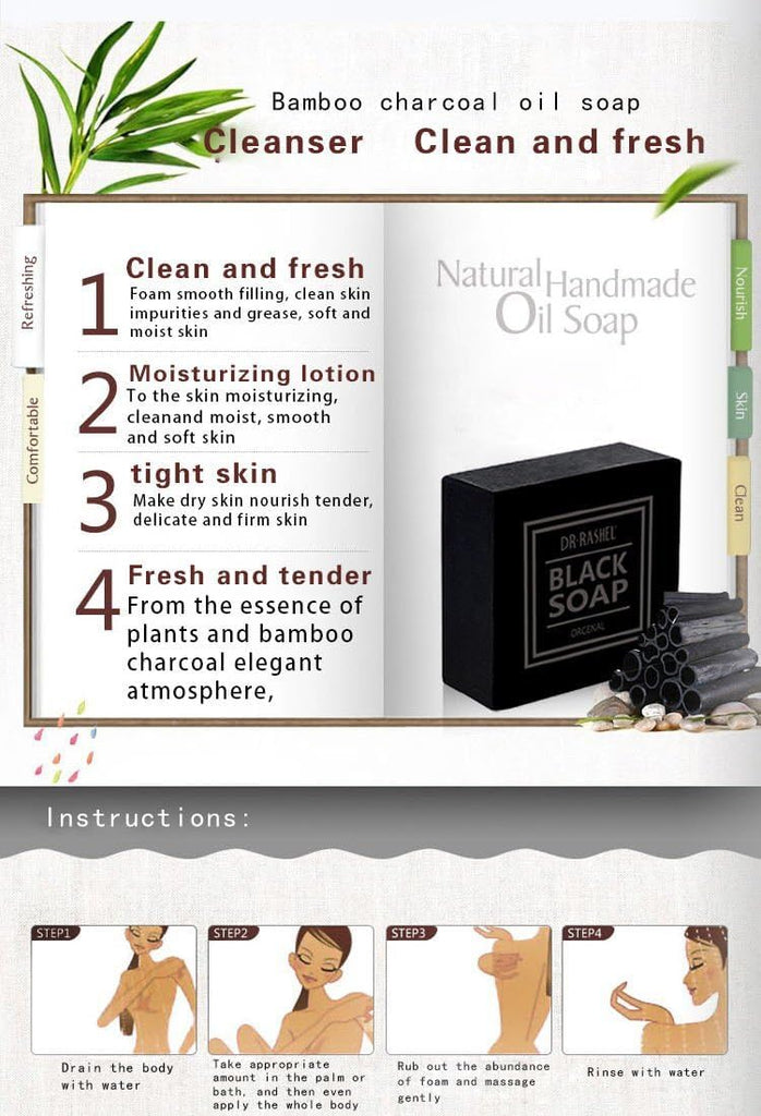 Dr.Rashel Collagen Charcoal Soap