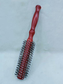 Round Styling Hair Brush with Wooden Handle – Smooth & Salon Finish