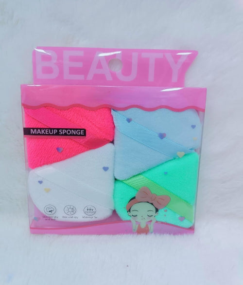 4 Pieces Powder Puff Soft Face Triangle Makeup Puff set