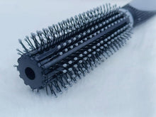 Round Hair Brush with Anti-Slip Rubber Grip Handle