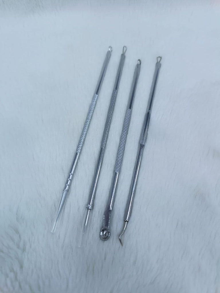 Blackhead Remover & Pimple Popper Tool Kit – Set of 4