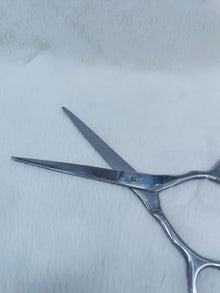 Hair Cutting Scissor Silver Line Stainless Steel Professional