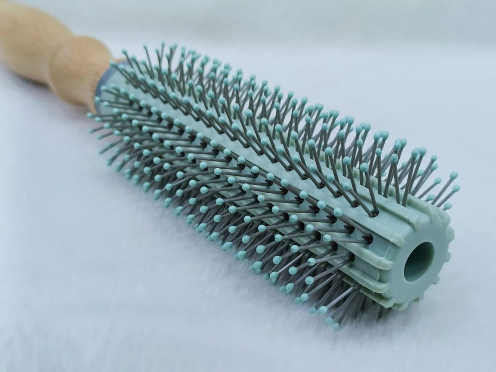 Styling Round Hair Brush with Wooden Handle Use men And Women