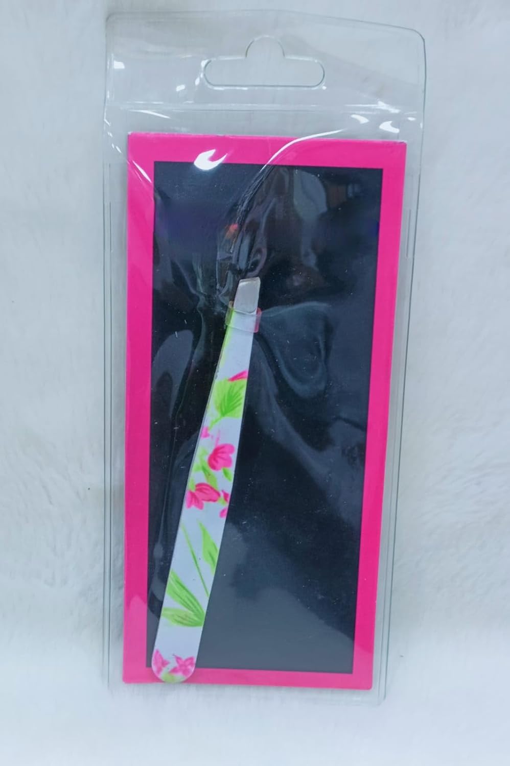 Professional Stainless Steel Paper Coated Color Curved Tweezers