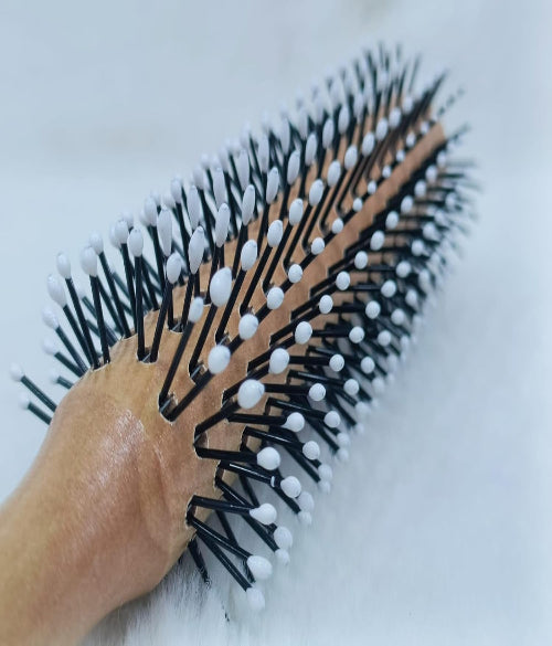 Wooden Round Hair Brush Pear Comb