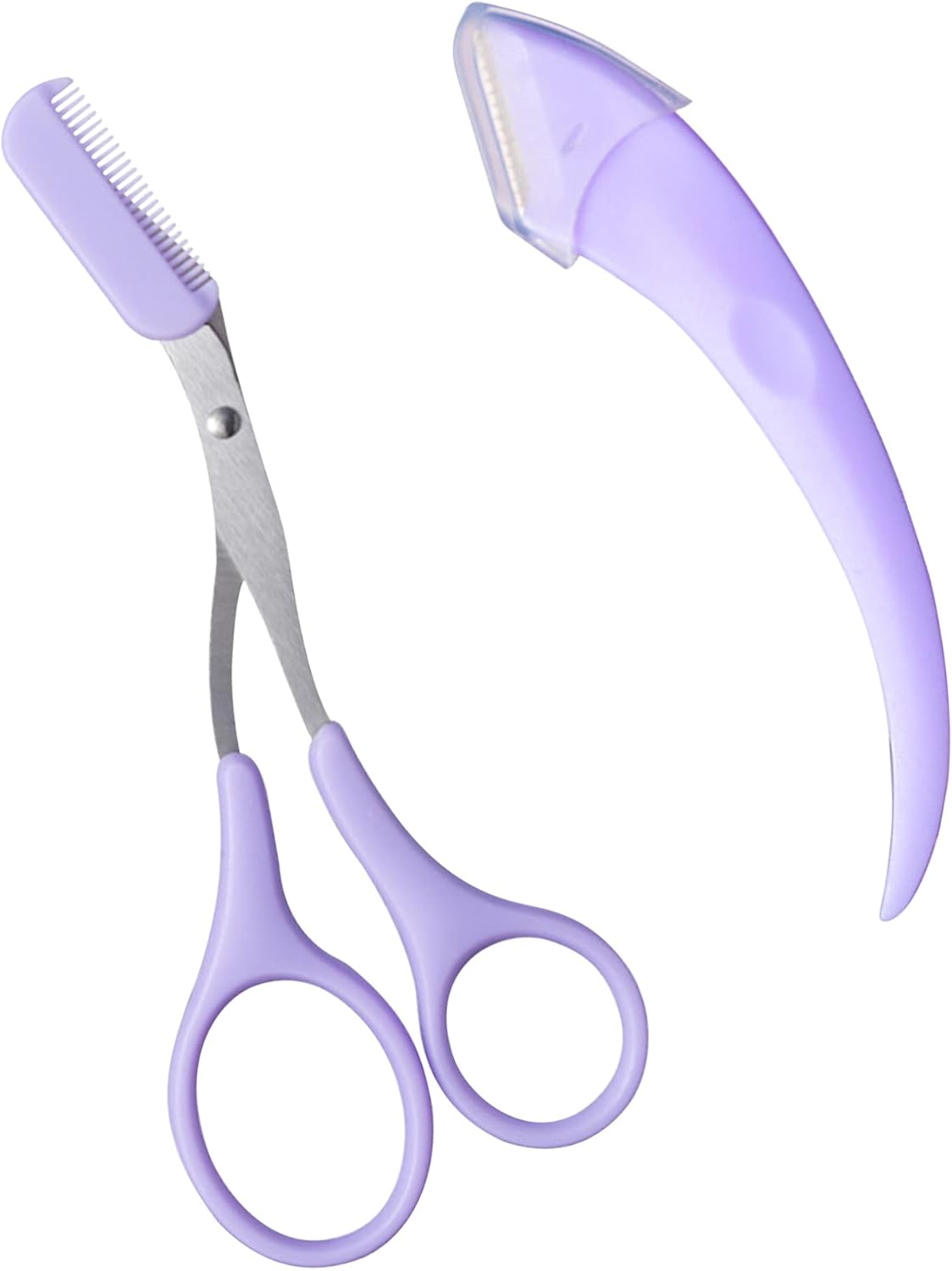 Keli Eyebrow Razor and Scissor with Comb Attachment