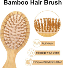 Mini Bamboo Hair Brush
