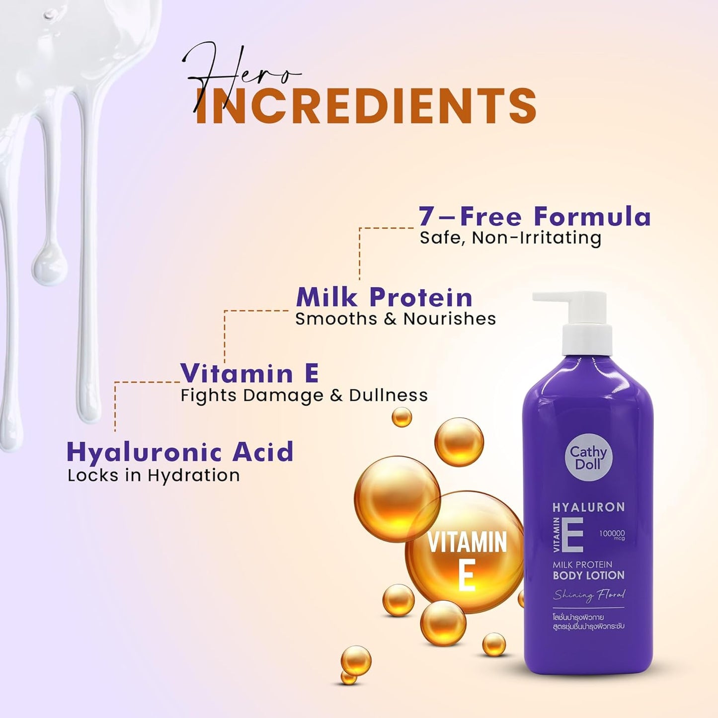 Hyaluron Vitamin E Body Lotion Shining Floral 450ml