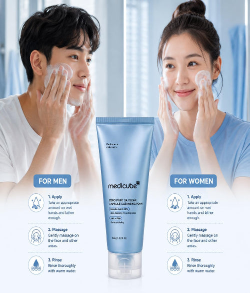Medicube Zero Pore Clear Capsule Cleansing Foam 120g
