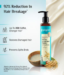 Pilgrim Korean Rice Water & Collagen Advanced Damage Repair Shampoo - 200ml