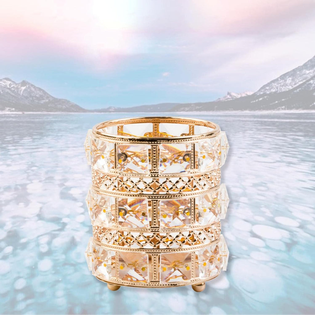 Crystal Pencil Cup Tabletop Organizer Holder