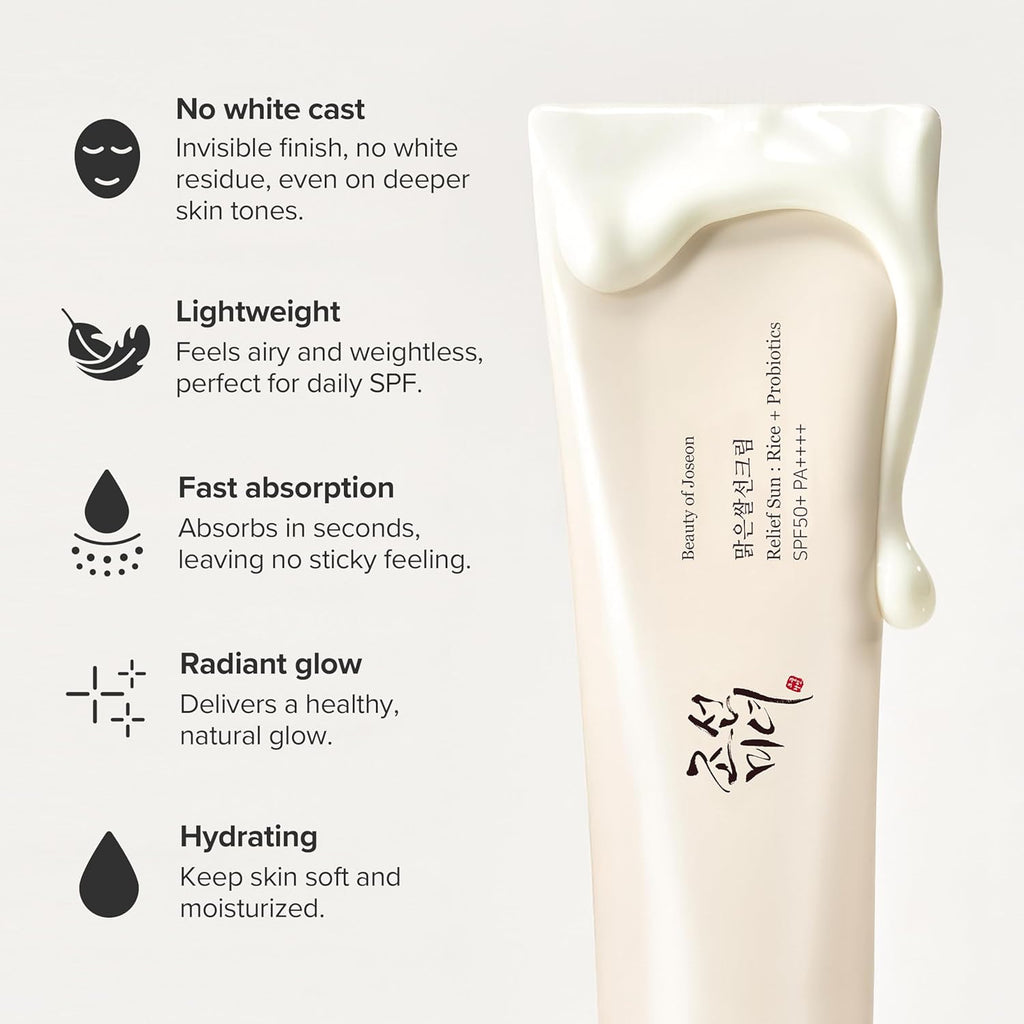 Beauty of Joseon Relief Sun: Rice + Probiotics SPF50+ PA++++