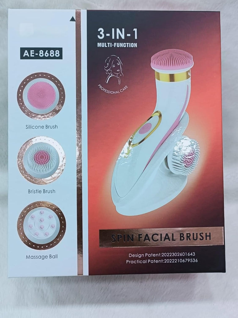 3-in-1 Electric Facial Cleansing Brush – Deep Skin Care