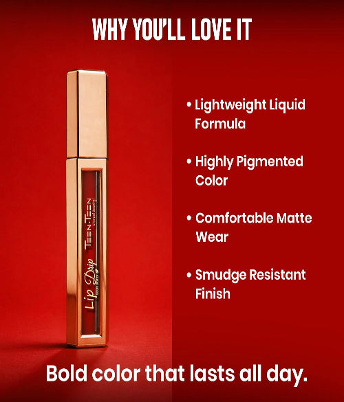 INSHINE TEEN TEEN Lip Drip Long Lasting Liquid Lipstick for Matte Finish