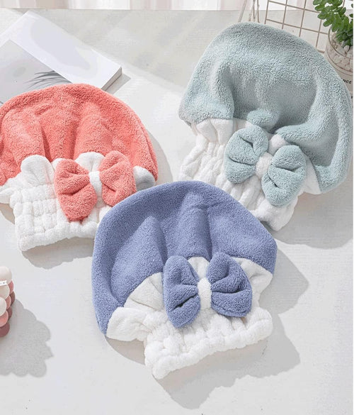 Super Absorbent Turban Hair Towel Cap