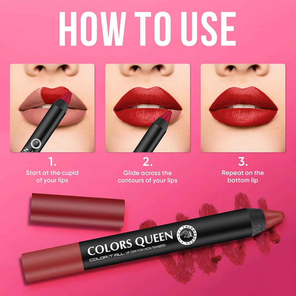 Colors Queen Color It All Lip Crayon Non-Transfer