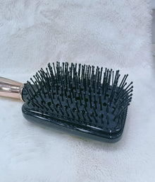 Paddle Hairbrush with Metallic Handle!