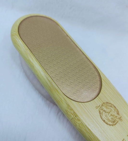 2 in 1 Wooden Foot Scraper with Brush